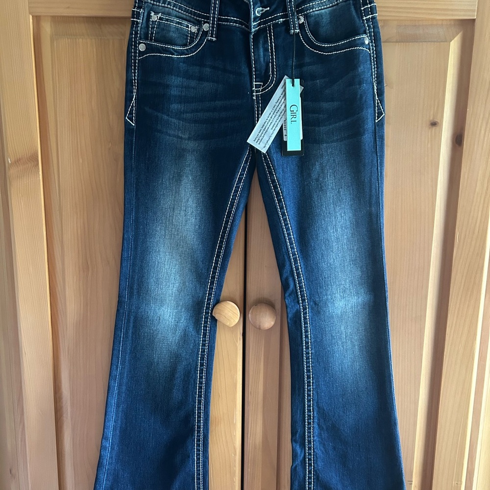 Grace Blue Flare Wide Leg Jeans